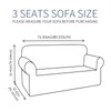 JIVINER High Stretch Couch Covers for 3 Cushion Couch 1-Piece