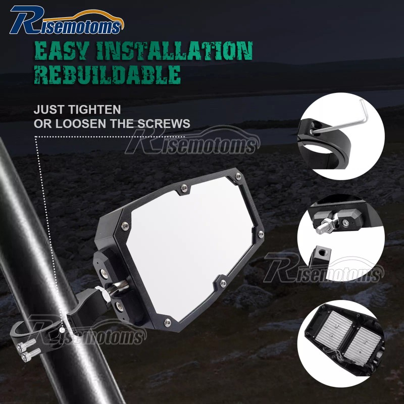 RI For Kawasaki Teryx 800/KRX 1000 UTV Rear View Side