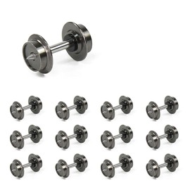 Evemodel 12 pieces wheel for gauge N 1:160 model DC made of metal for track N wagons for model railway