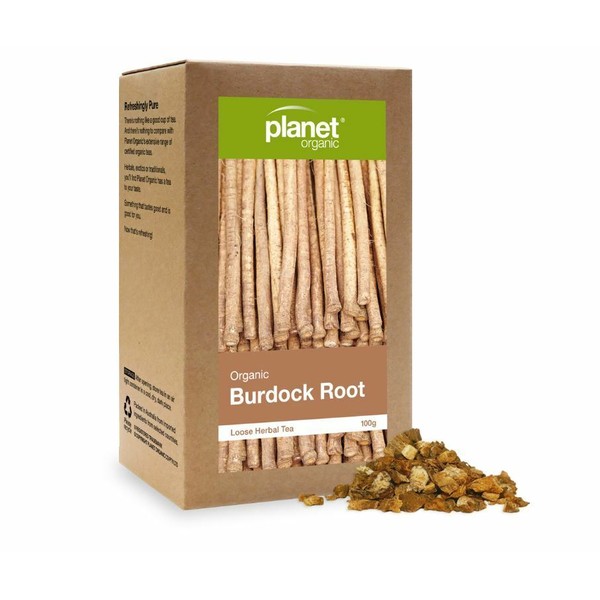 2 x 100g Planet Organic Organic Burdock Root Loose Leaf Tea 200g