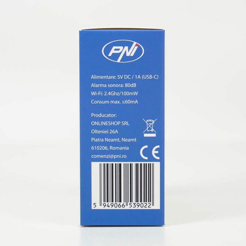 PNI SafeHouse HS401 PIR motion sensor with Wi-Fi, compatible with
