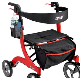 Clip-On Cup and Phone Holder – Exclusively Designed to be Compatible with Drive Medical Nitro Rollator Walkers
