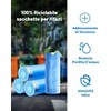 HW CASA 60 Stück umweltfreundliche Müllbeutel 50 l aus recyceltem