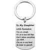 AWIWTOBQ Keychain Keyring,Little Reminders Inspiration Keyring Motivational Mental Health Keyring