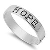 Sterling Silver Faith Love Hope Band Purity Promise Ring Designer