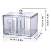Sruik Organizador De Maquillaje Caja Con Tapa Para Cotton Pad