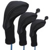 3Pcs Club Head Covers Set 1 3 5 Fairway Wood