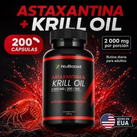 Astaxantina Con Aceite De Krill Para Bienestar Diario