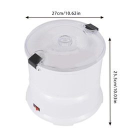 Electric Potato Peeler Machine Automatic Potato Peeling One-Button Drive Portable 2In1 Fruit Peeler With Stainless Steel Peeler Simple Operation Effortless Cleaning For Kitchen (85W White)