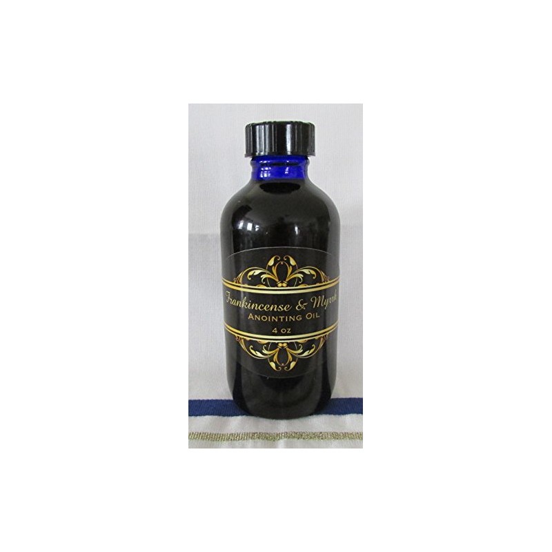 Frankincense and Myrrh Prayer Anointing Oil Large 4 oz Bottle