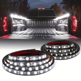 Unbranded 2in1 3in1 White Truck Bed Light Strip Kit for Vehicles