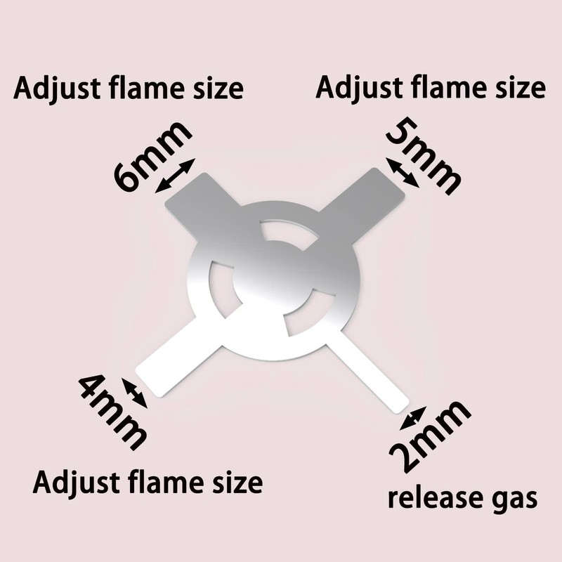 Cigar Lighter Flame Adjuster Keychain, Air Bleed & Tune-up Tool