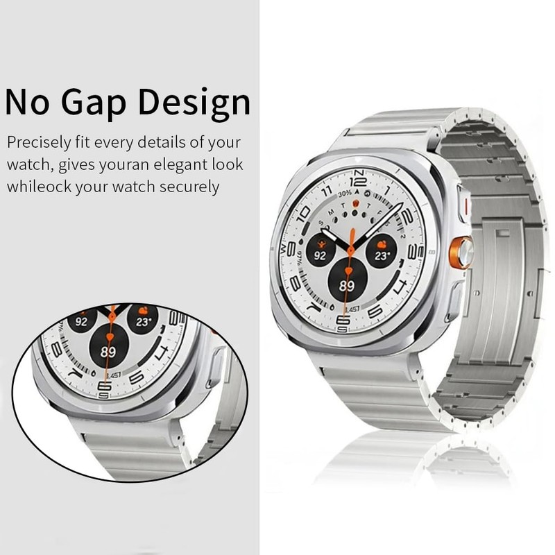 synsing No Tool Needed Titanium Bands Compatible with Galaxy Watch