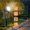 SUNTHIN Outdoor Landscape Lighting with Remote, RGBW Color Changing Spot