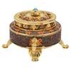 Trinket Incense Burner with Lid Handcraft Antique Polished Process for