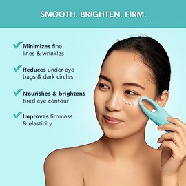 FOREO IRIS Crema para Contorno de Ojos Antiojeras - Corrector de Ojeras - Crema ojos Acido Hialuronico -Antiarrugas Mujer - Vitamina C facial y Vitami