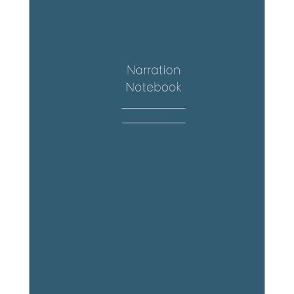 Narration Composition Notebook: Intermediate Half Blank Half Wide-Ruled Composition Notebook