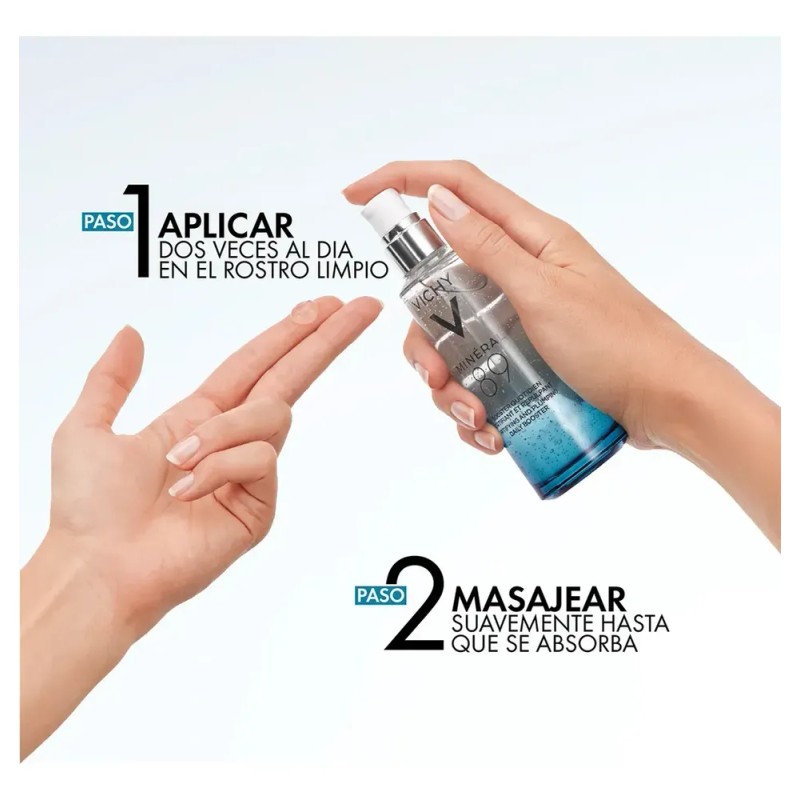 2pc Vichy Minéral 89 Booster Sérum Hidratante Fortificante