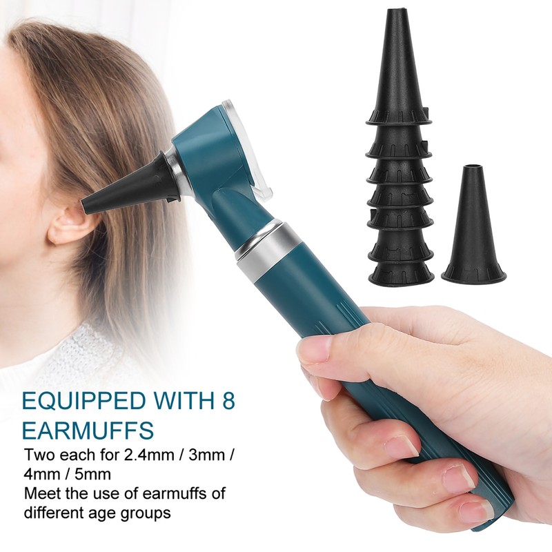 Professional Diagnostic Kit Ear Care Examination Otoscope Eardrum Endoscope SpeculumGreen