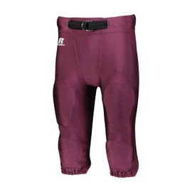 Russell Athletic Deluxe Game Football Pant - Ultimate Performance & Superior Durability with Gripper Technology, and Secure Pad System for Top-Tier Play, Maroon, M