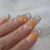 Yeongrong Orange Fly Handmade Nail Tips - Points / 영롱