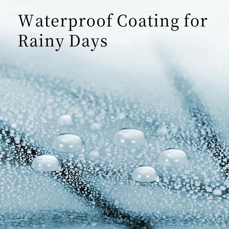 Windproof Travel Umbrella, Transparent Automatic Folding Umbrella Compact Rain Canopy