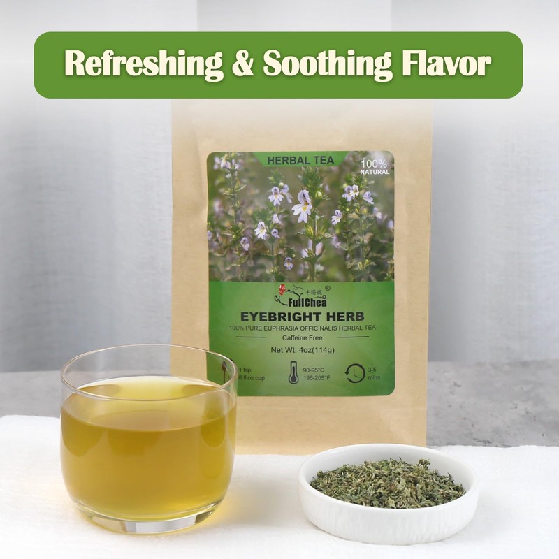 FullChea - Eyebright Herb Tea - 4oz/114g - Natural Tender