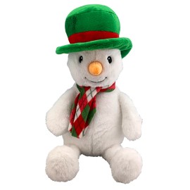 Plush Toy Wanderland Frostbite the Snowman 16" Stuffed Toy Plush Christmas Holiday Decoration
