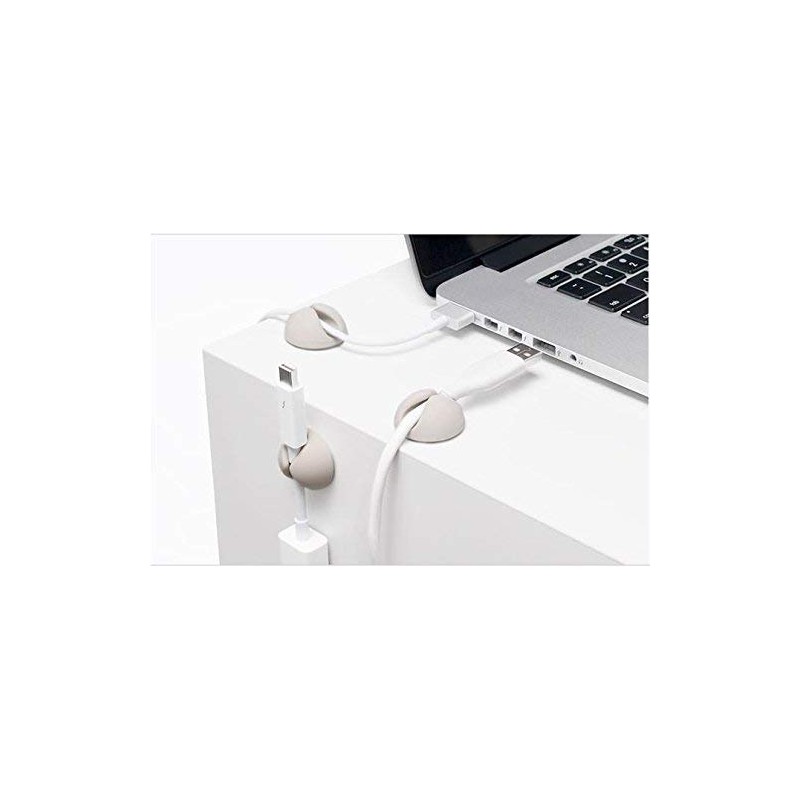 Bluelounge CableDrop Mini, 9pcs - White (2 Packs)
