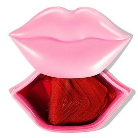 VEZE Lip Masks, Collagen Lip Mask 20 Pcs, Lip Mask for Dry Lips, Lip Masks Skincare, Crystal Lip Pads for Moisturizing, Anti-Wrinkle, Anti-Aging, Firms and Hydrates Lips Red
