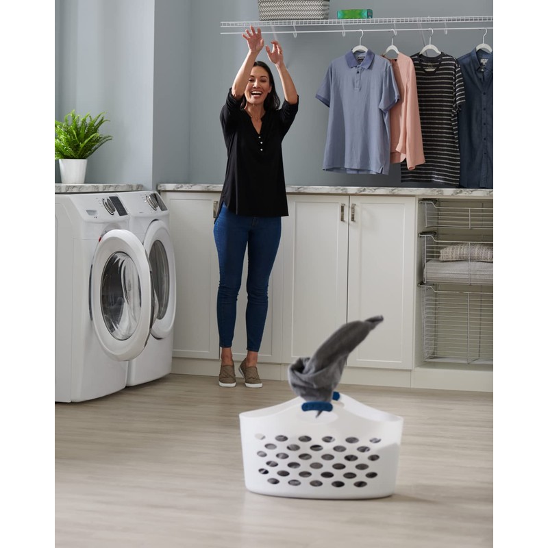 Rubbermaid 1.5 Bushel Capacity Durable Versatile Flex N Carry Portable