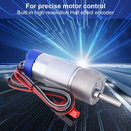 Encoder Motor, High Resolution Hall Effect Encoder 100rpm Parts for Tetrixrobotics Robot Parts