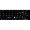 English US Non-Transparent Keyboard Labels Layout with Additional Keys Black