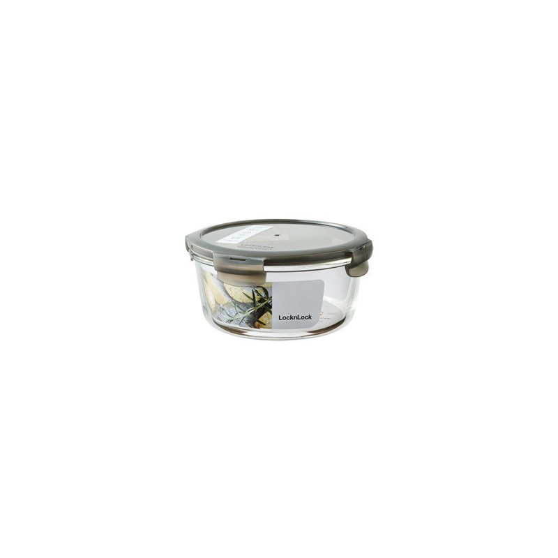Lock&amp;Lock Oven Glass Euro Heat-Resistant Sealed Round 650ml (LLG831N) /