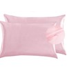 100% Silky Satin Charmeuse Silk Pillowcase Pack of 2 for
