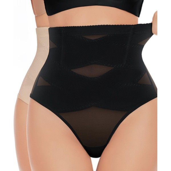 GYDEK Shapewear Tummy Control Thong for Women - High Waisted