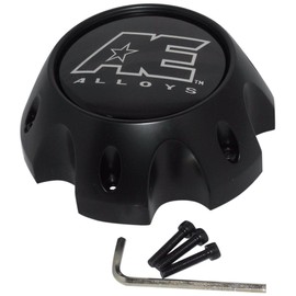 American Eagle Alloy 3312 3312-08 Flat Matte Black Wheel 6 Lug Center Cap