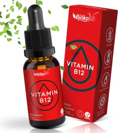 BjökoVit Vitamin B12 Vegan Drops - High Dose & Alcohol-Free - 900 Vegan Drops with 250µg Methylcobalamin per Daily Dose