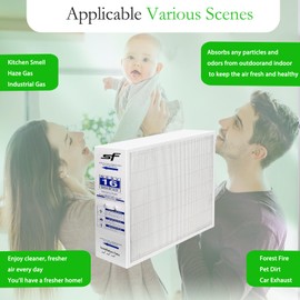 Compatible with Bryant/Carrier Infinity 16" x 25" MERV 15 GAPBBCAR1625 Air Purifier,GAPCCCAR1625 Replacement Filter 1 Pack