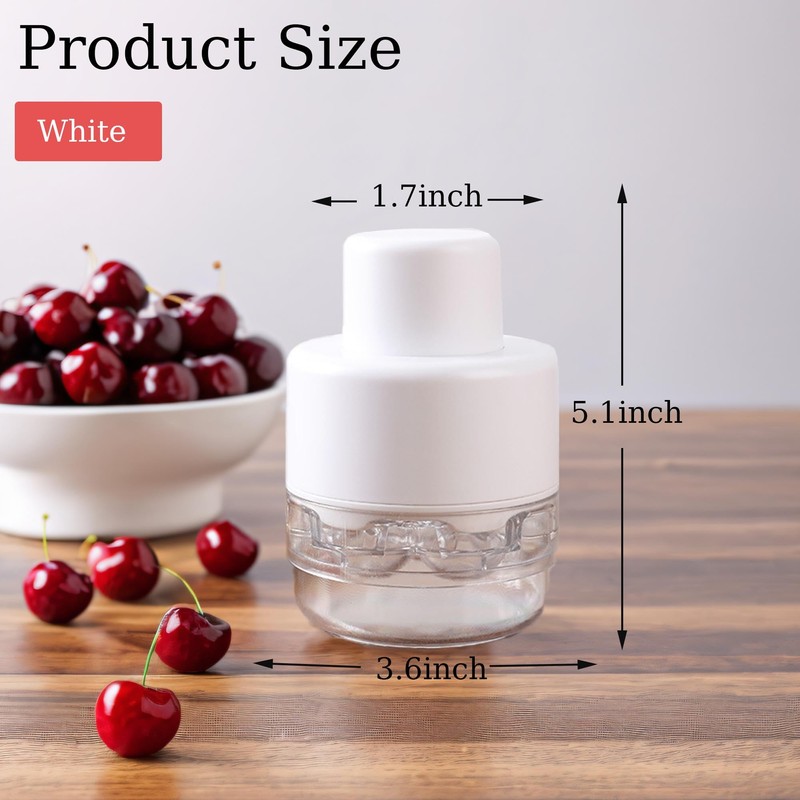 PCTC Cherry Pitter Tool - Pit Remover for Cherries &