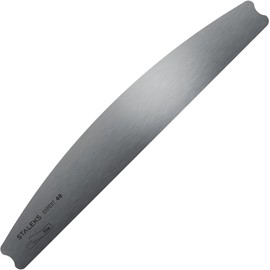 Staleks - Lima de uñas MEZZALUNA de acero inoxidable, EXPERT 40, adecuada para esterilización, acabado pulido suave, forma ergonómica, 1 unidad