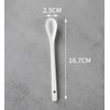 ProLeo 5 Tablespoons Ceramic Coffee Spoon Long Handle Mixing Spoon