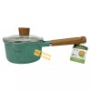 Masterclass Saucepan Casserole With Lid Nonstick Ceramic Coating 6.5 in