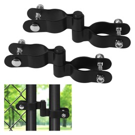 1-3/8'' Chain Link Fence Gate Post Hinge, 2 Pcs Gate Hinges with 1-3/8" Female Hinge(2 pcs), Heavy Duty Fence Gate Frame Hinges