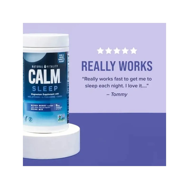Calm Sleep Magnesio + Melatonina Natural Vitality | Sueño Profundo
