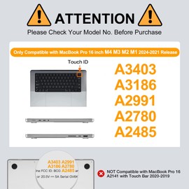 MOSISO Compatible with MacBook Pro 16 inch Case 2025, 2024-2021 M4 M3 M2 M1 A3403 A3186 A2991 A2780 A2485, Heavy Duty Hard Case with Fold Kickstand&Keyboard Cover&Screen Film&Type C, Black