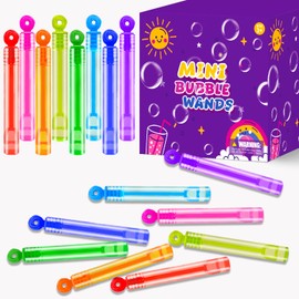 Bulk Neon Mini Bubbles Party Favors for Kids 100 Pack, Small Non Candy Treat Goodie Bag Stuffers Fillers Toys Gifts Bulk for Toddlers, Classroom Carnival Prizes Games for Summer Birthday Parade Throws