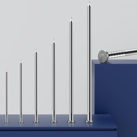 BNUOK 3 inch Hardware Nails, (80pcs) 1 lbs Stainless Steel Nails, Nails for Hanging Pictures, Long Nails, Wall Nails, Wood Nails