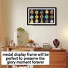 QIANSIHUANG Large Medal Display Shadow Box, 15 Sports Medal Display