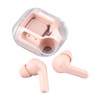 Wireless Bluetooth Earphones Noise Reduction Headphone Digital Display Rechargeable Pink